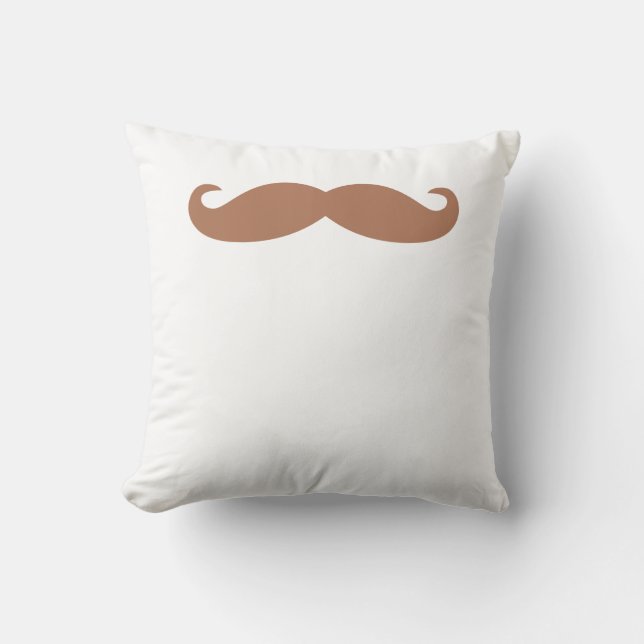 single moustache cushion (Front)