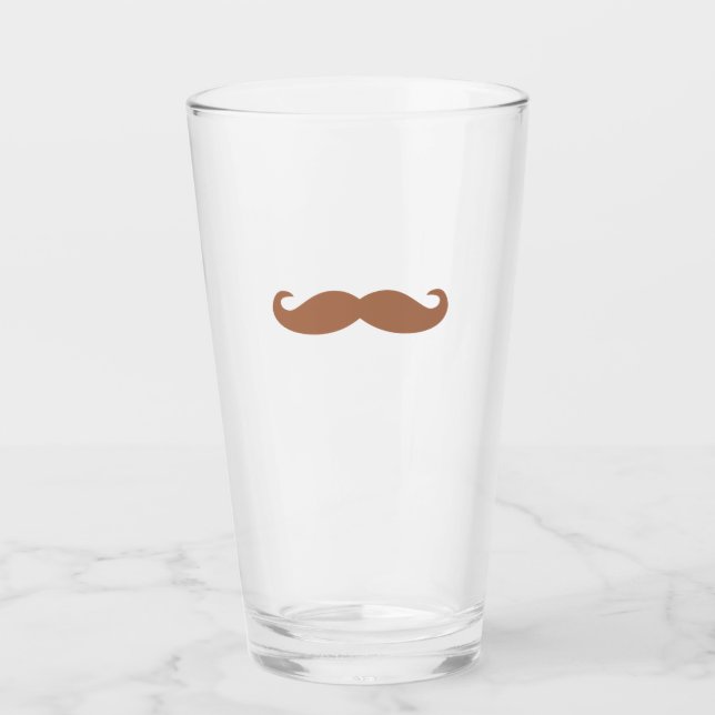 single moustache glass (Front)