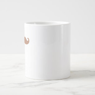 single moustache large coffee mug