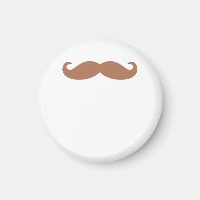 single moustache magnet (Front)