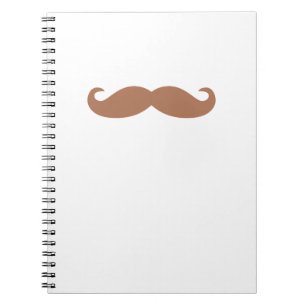 single moustache notebook