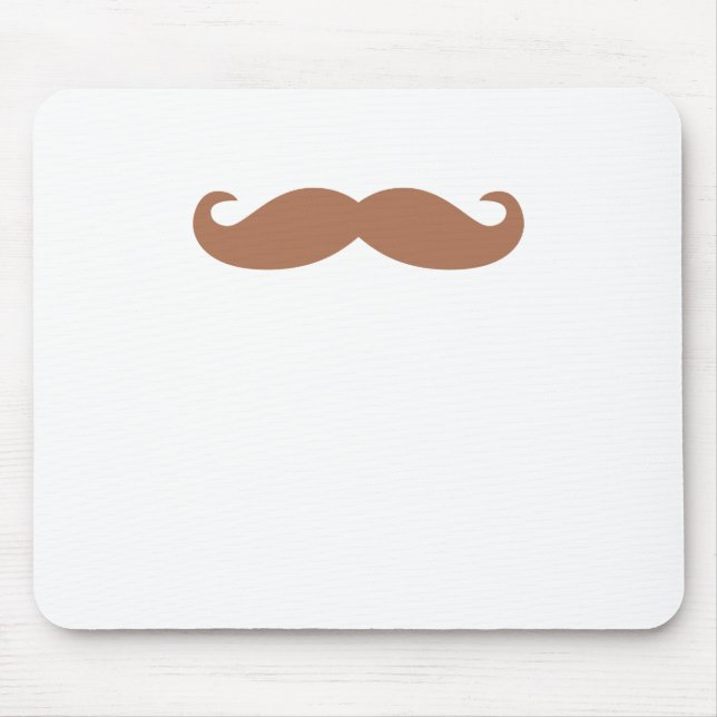 single mustache mouse mat (Front)