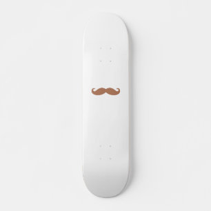 single mustache skateboard