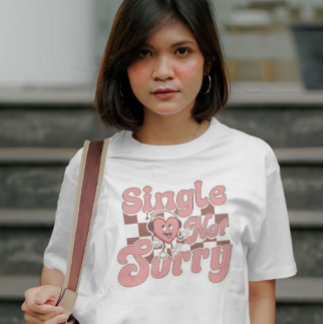 Single, Not Sorry Valentine’s Day T-Shirt for Wome Tri-Blend Shirt