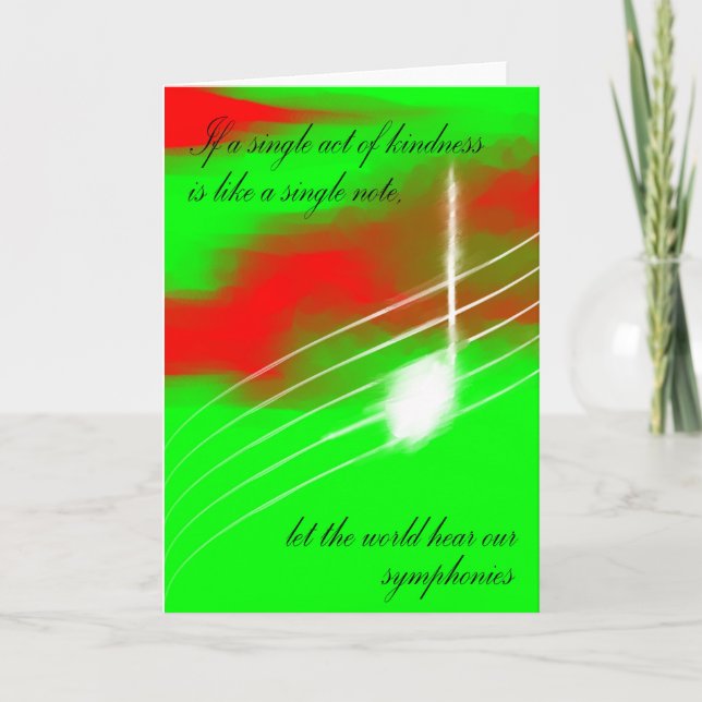 Single note holiday card (Front)
