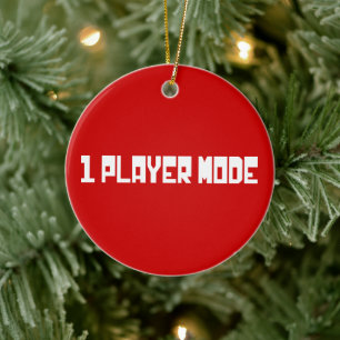 Single / One Player Mode Ceramic Tree Decoration