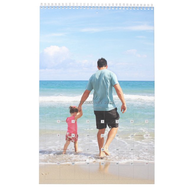Single Page Photo Calendar (Feb 2026)