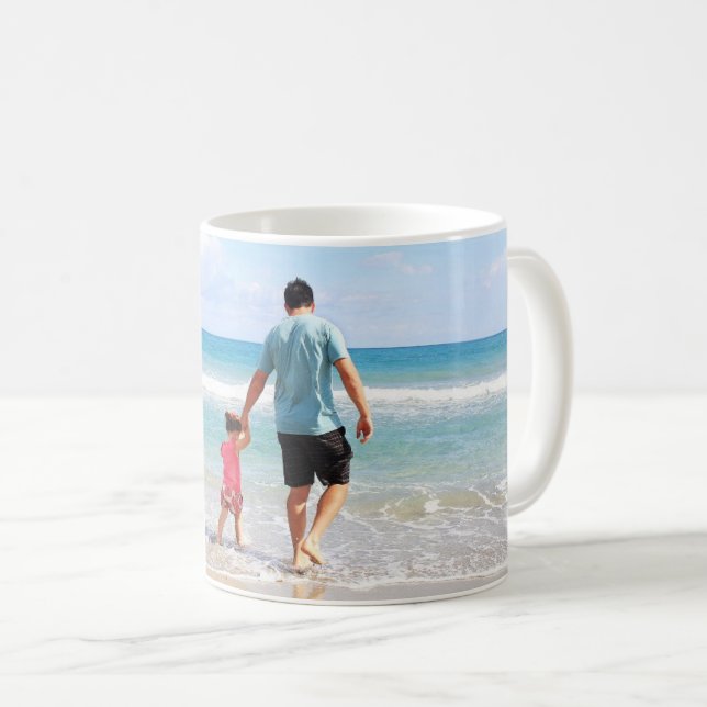 Single Panoramic Custom Photo Coffee Mug (Front Right)