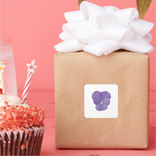 Single Pansy Flower Sticker