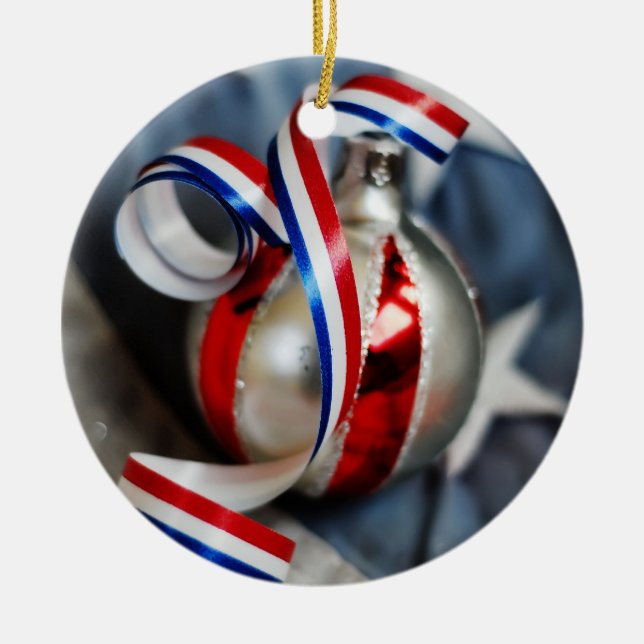 Single Patriotic Ornament (Front)