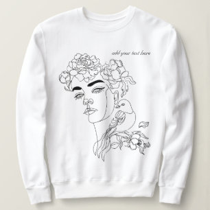 Single Pen Lined Woman Sweatshirt