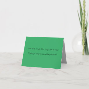 Single Person Christmas Card