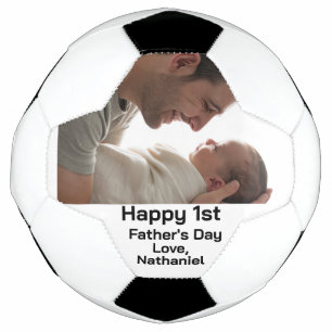 Single Photo First Father's Day Soccer Football
