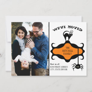 Single Photo New Address Halloween We've Moved Announcement