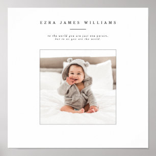 Single photo personalised print