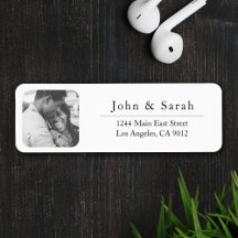 Single Photo Template Round Sticker Return Labels