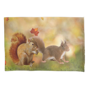 Single Pillowcase, Standard Squirrel Pillowcase