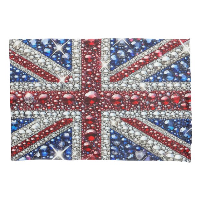 Single Pillowcase with British Colours (Front)