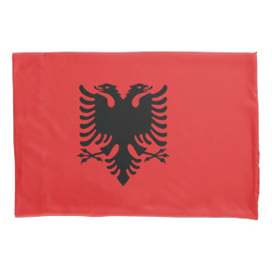Single Pillowcase with flag of Albania