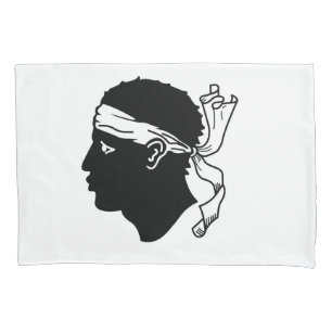 Single Pillowcase with flag of Corsica