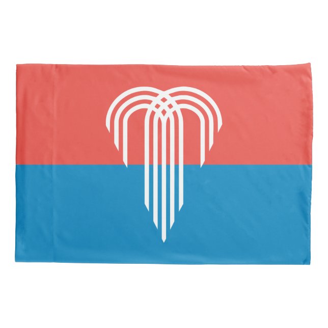 Single Pillowcase with flag of Kansas City (Back)
