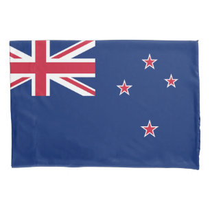 Single Pillowcase with flag of New Zealand