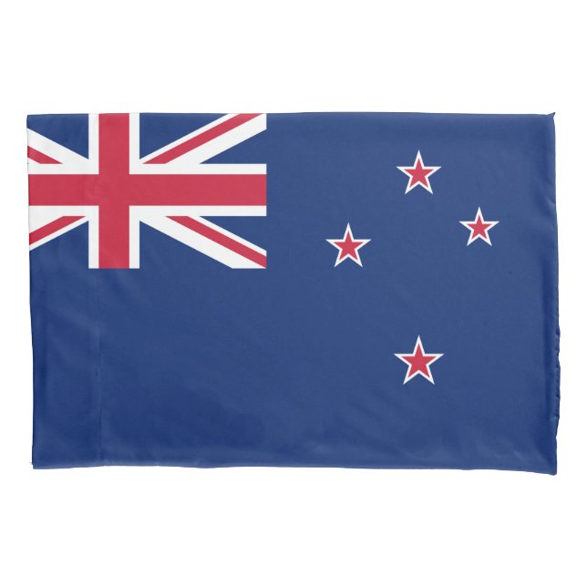 Single Pillowcase with flag of New Zealand (Front)