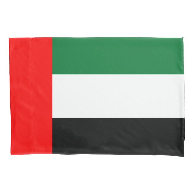 Single Pillowcase with flag of UAE (Front)