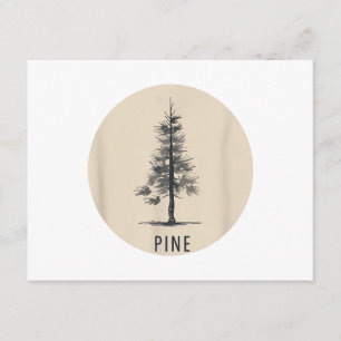 Single Pine Tree Outfit Enclosure Card