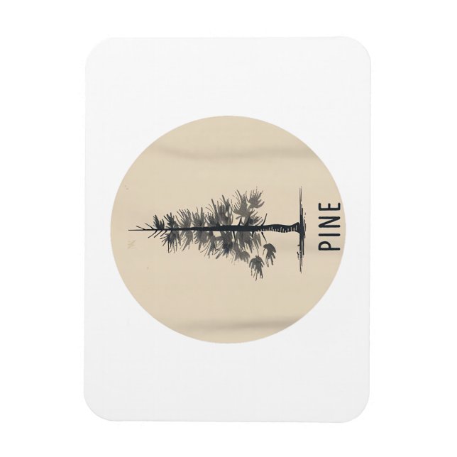 Single Pine Tree Outfit Magnet (Vertical)