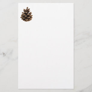Single pinecone stationery