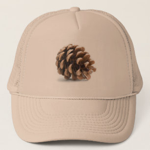 Single pinecone trucker hat