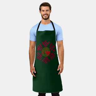 Single Plaid Snowflake Apron