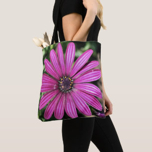 Single Purple African Daisy Flower  Tote Bag