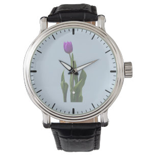 Single Purple Tulip Watch