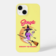 Single Ready to Haunt Halloween witch iPhone case