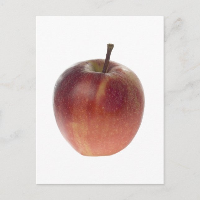 Single red apple postcard (Front)