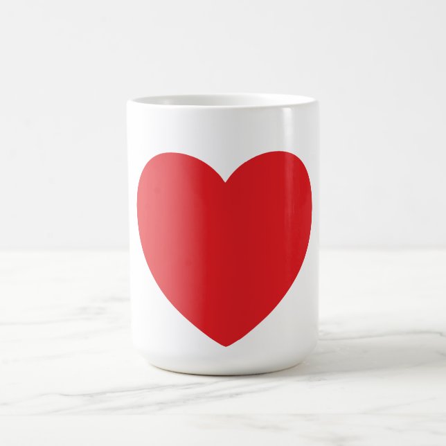 Single Red Heart Mug (Center)