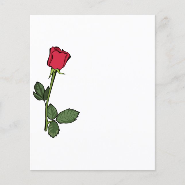 Single Red Rose (Front)