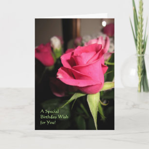 Single Rose Card