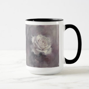 "Single Rose Oil Painting" Mug