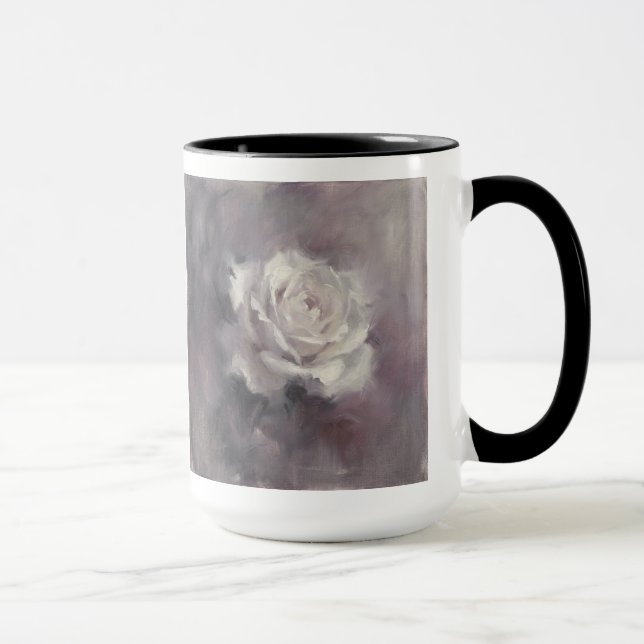 "Single Rose Oil Painting" Mug (Right)