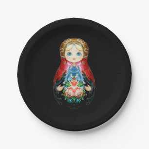 Single Russian doll Paper Plate