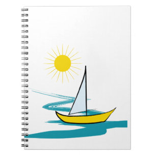 Single sailboat notebook