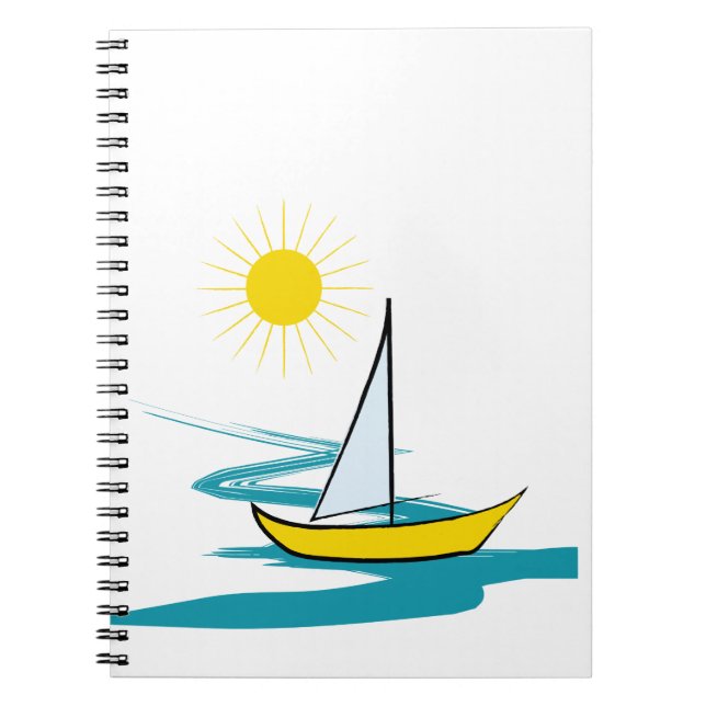 Single sailboat notebook (Front)