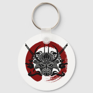 Single Samurai Enso Blood Circle Key Ring