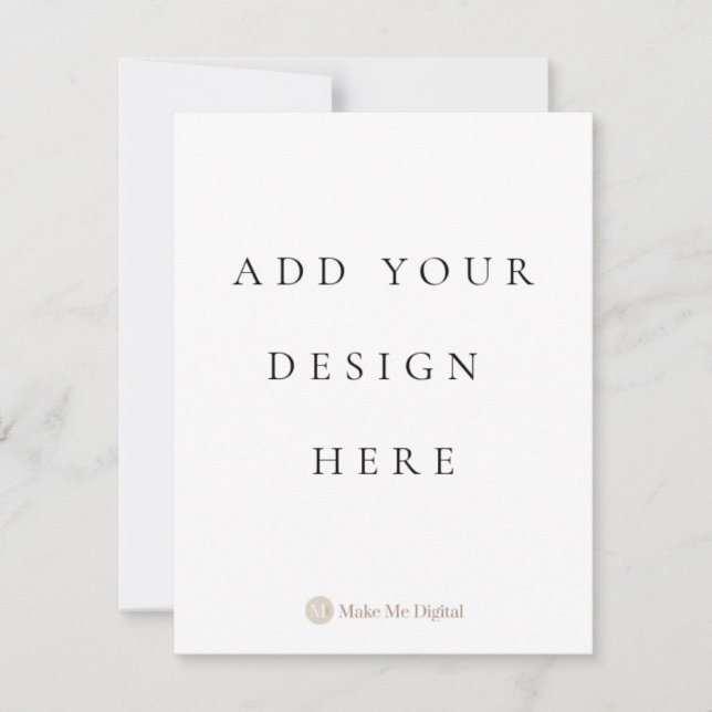 SINGLE SIDE 4.25x5.5 inch Invitation Card Portrait (Front)