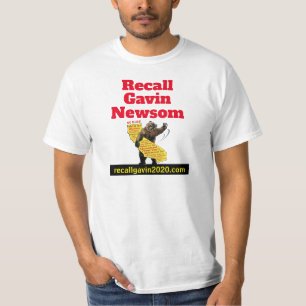 Single sided Recall Gavin Newsom T-Shirt