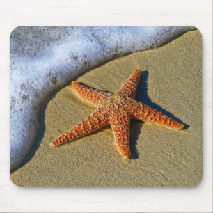 Single Starfish on Beach Mouse Mat