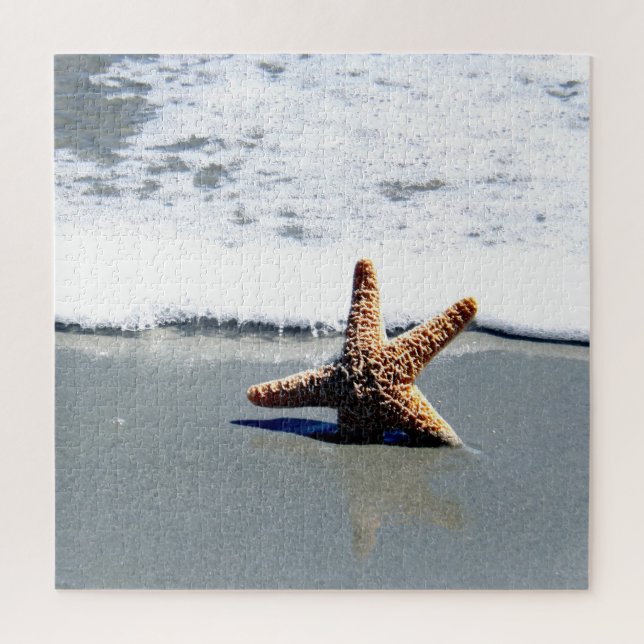 Single Starfish Washed Ashore Jigsaw Puzzle (Vertical)